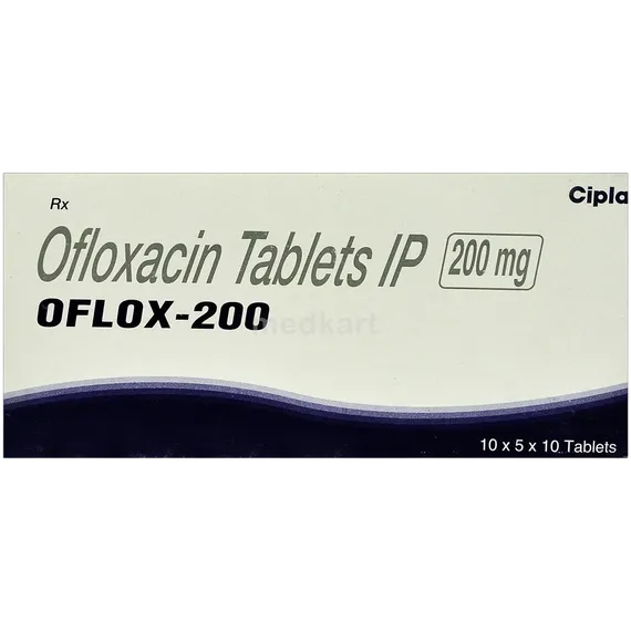 oflox 200mg tablet 10's